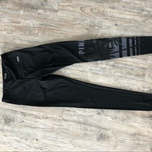 PINK high waisted leggings with Palm Tree